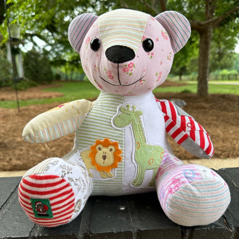 Custom Memory Bears from loved one’s items that you send me.